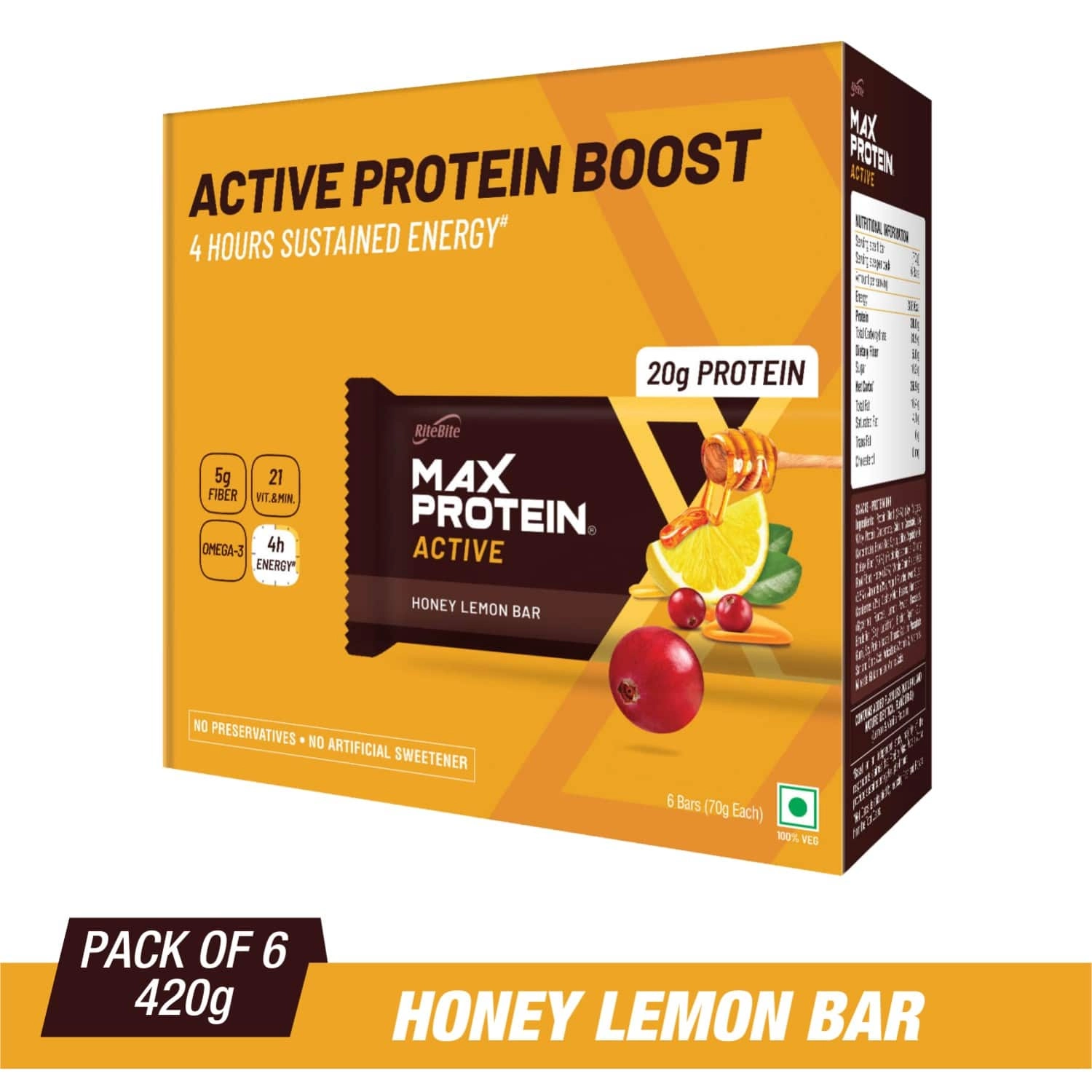 ritebite-max-protein-honey-lemon-active-bars