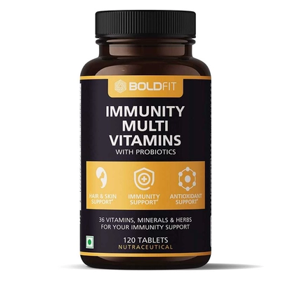 Boldfit Multivitamin With Probiotics Vitamin C, E, Zinc