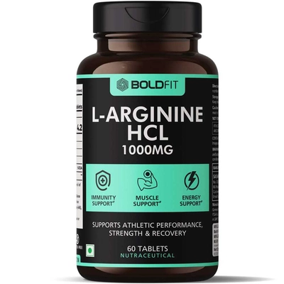 Boldfit L-arginine 1000mg Supplement, Nitric Oxide Supplement