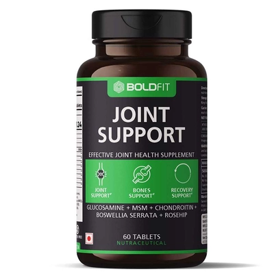 Boldfit Joint Support Supplement With Glucosamine Msm Chondroitin Boswellia Serrata And Rosehip Extract