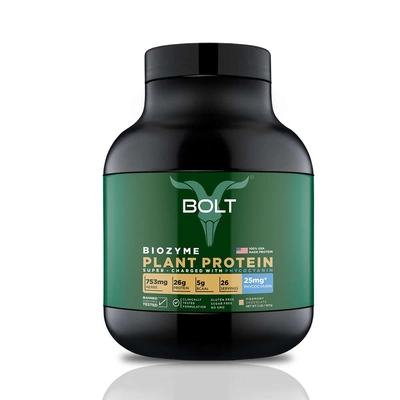 Bolt Biozyme Plant Protein Super-charged With Phycocyanin
