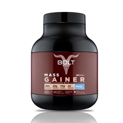 Bolt Mass Gainer Super-charged With Phycocyanin