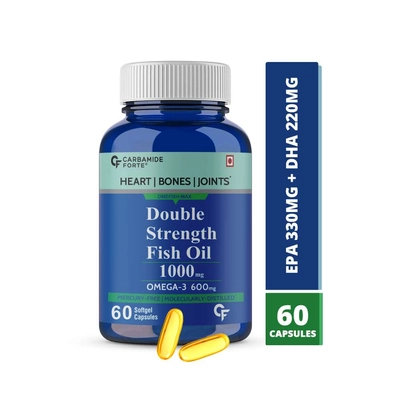 Carbamide Forte Double Strength Fish Oil 1000mg With Omega 3 600mg