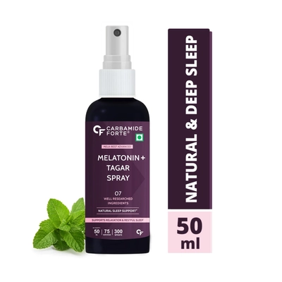 Carbamide Forte Melatonin Spray With Tagara & Chamomile