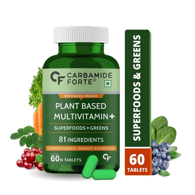 Carbamide Forte Plant Based Multivitamin Tablets For Immunity, Energy & Detox