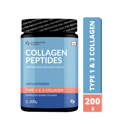 Carbamide Forte Hydrolyzed Collagen Powder - With Type 1 & 3 Collagen Peptides