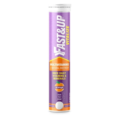 Fast&up Vitalize - Multivitamins With Natural Beetroot Extract (tube Of 20 Tabs)