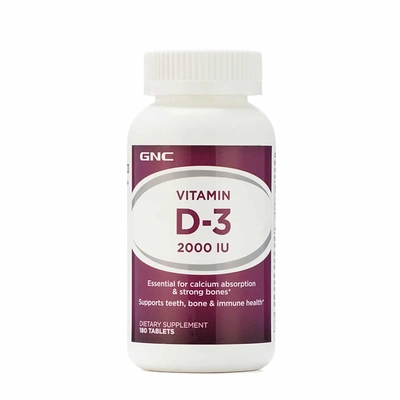 Gnc Vitamin D3 Tab (2000iu)