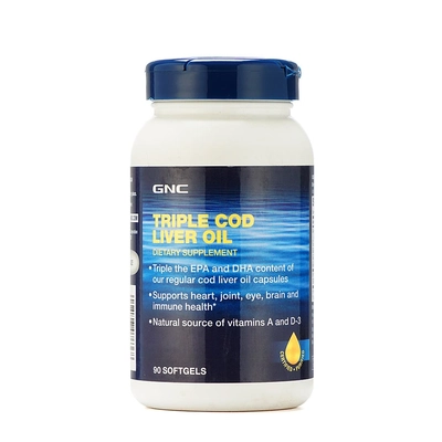 GNC Triple Cod Liver Oil Softgel Cap