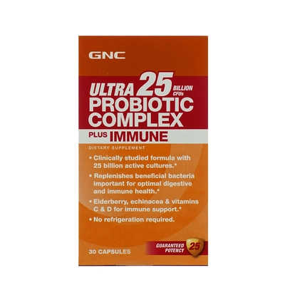 Gnc Ultra Probiotic Complex Plus Immune 25 Cfus