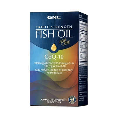 GNC Triple Strength Fish Oil + Coq-10