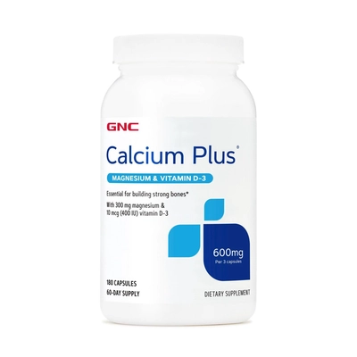 Gnc Calcium Plus 600 With Magnesium And Vitamin D3