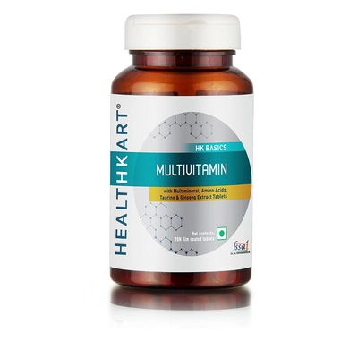 Healthkart Multivitamin With Multimineral, Amino Acids, Taurine & Ginseng Extract Tablets