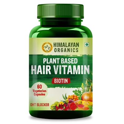 Himalayan Organics Plant Based Hair Vitamin (with Dht Blocker & Omega 3)