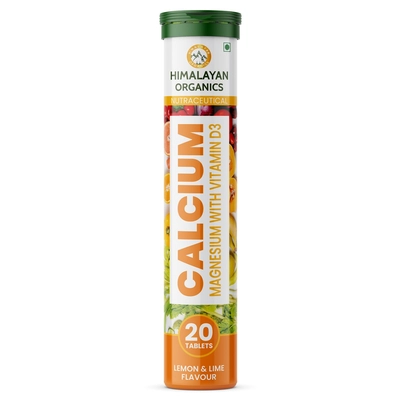 Himalayan Organics Calcium Magnesium With Vitamin D3 Supplement