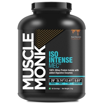 Muscle Monk ISO Intense MEC® 100% Whey Isolate Protein with Digestive Enzymes