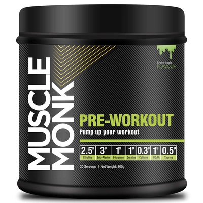 Muscle Monk Pre-workout With Creatine, Beta-alanine, And L-arginine For Energy