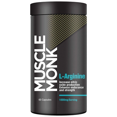 Muscle Monk L-arginine - Increases Nitric Oxide Production