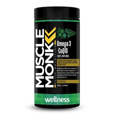 Muscle Monk Omega-3 (flaxseed Extract) - Healthy Heart, Bone & Joints.