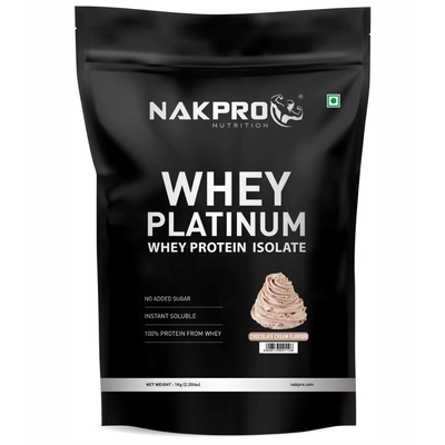 Nakpro Platinum 100% Whey Protein Isolate Supplement Powder