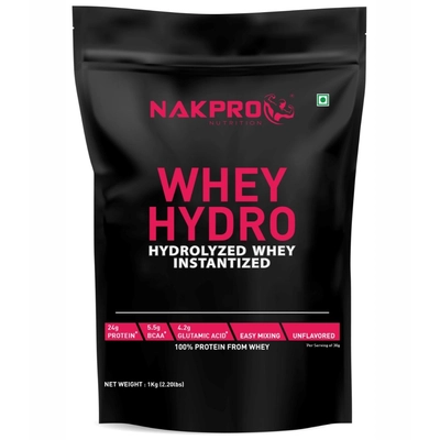 Nakpro Hydro Whey Protein Hydrolyzed Supplement Powder