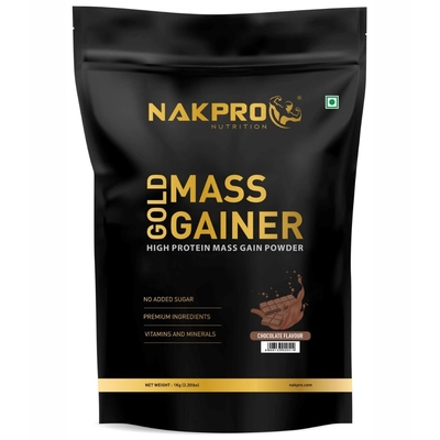 Nakpro Nutrition Gold Mass Gainer Protein Powder Supplement With Vitamin & Minerals