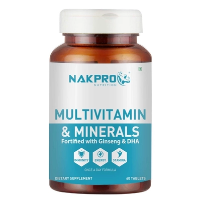 Nakpro Nutrition Multivitamin & Minerals With Ginseng & Dha