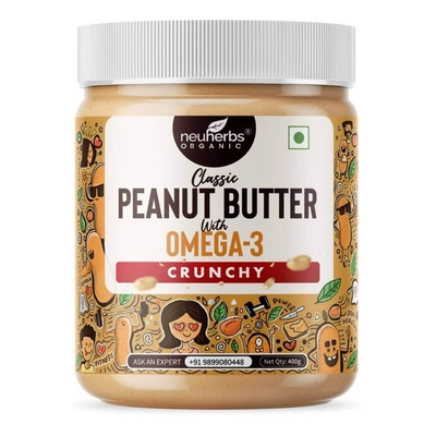 Neuherbs Organic Classic Peanut Butter With Omega-3