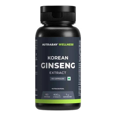 Nutrabay Wellness Korean Ginseng Extract 400mg - 60 Caps