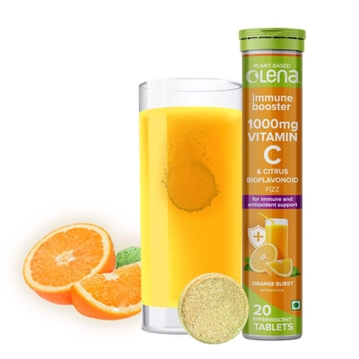Olena Amla 1000mg Vitamin C & Zinc Effervescent (20 Tablets Per Tube)