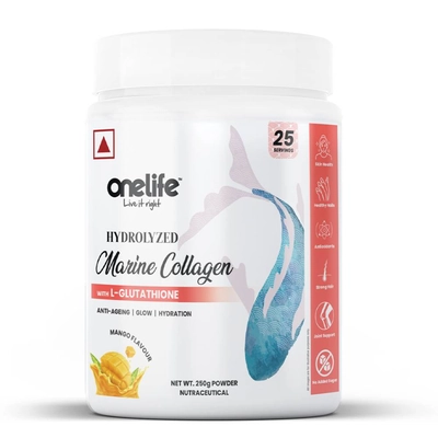 OneLife Hydrolyzed Marine Collagen Powder Supplement