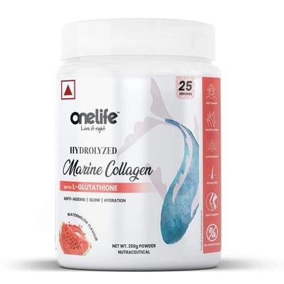 Onelife Hydrolyzed Marine Collagen Powder Supplement
