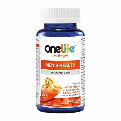 Onelife Men's Health: Horse Power For The Man In You [enriched With 9 Ayurvedic Herbs, Gmo-free]