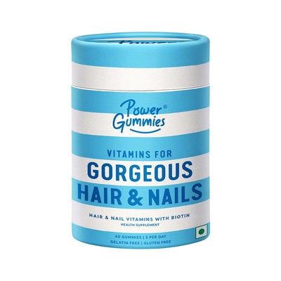 Power Gummies Gorgeous Hair & Nails With Biotin
