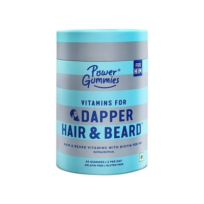 Power Gummies Vitamin For Dapper Hair & Beard Gummies
