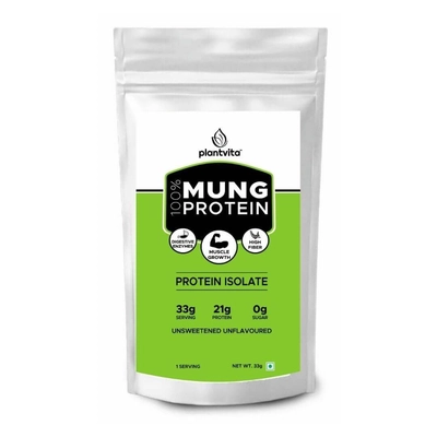 Plantvita Mung Bean Protein Powder - Unflavoured & Unsweetened