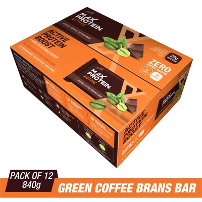 Ritebite Max Protein Green Coffee Beans Active Bars