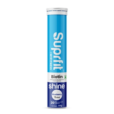Suprfit Shine Biotin Effervescent Tablets