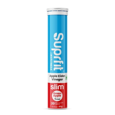 Suprfit Slim Apple Cider Vinegar Effervescent Tablets
