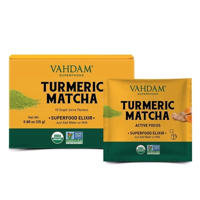 Vahdam Teas Turmeric Matcha Superfood Elixir