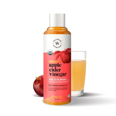 Wellbeing Nutrition Organic Apple Cider Vinegar With 2x The 'mother'