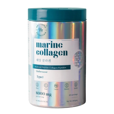 Wellbeing Nutrition Pure Korean Marine Collagen Peptides| Hydrolyzed Type 1 & 3 Collagen Protein And Amino Acids