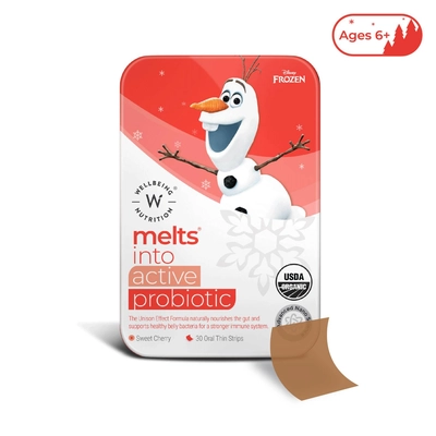 Wellbeing Nutrition Frozen Olaf Melts | Kids Organic Active Probiotic
