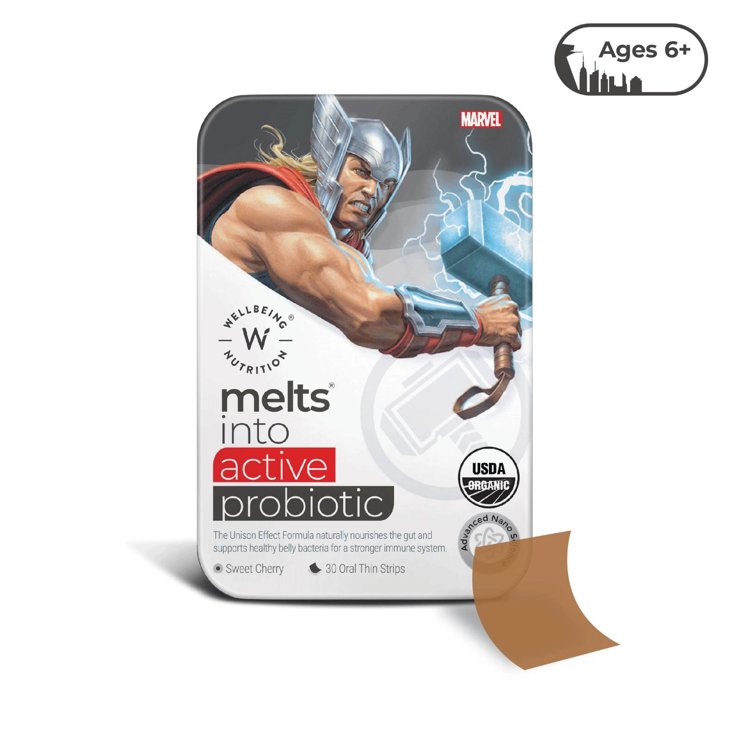 wellbeing-nutrition-marvel-thor-melts-kids-organic-active-probiotic-prebiotic-vitamin-c-d3-100-natural-for-healthy-gut-digestion-and-immunity