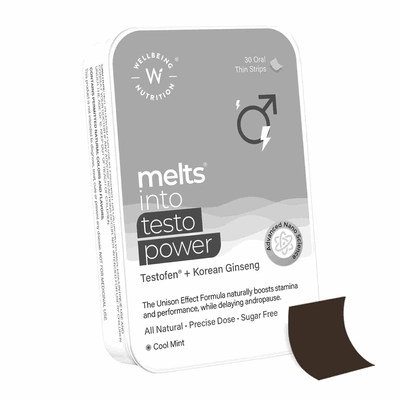 Wellbeing Nutrition Melts Testo Power Testofen+korean Ginseng