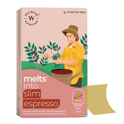 Wellbeing Nutrition Melts Slim Espresso | Arabica Coffee, Garcinia Cambogia & Panax Ginseng