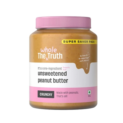 The Whole Truth Unsweetened Peanut Butter - Crunchy & Natural