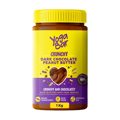 YogaBar Crunchy Dark Chocolate Peanut Butter - Crunchy & Chocolatey