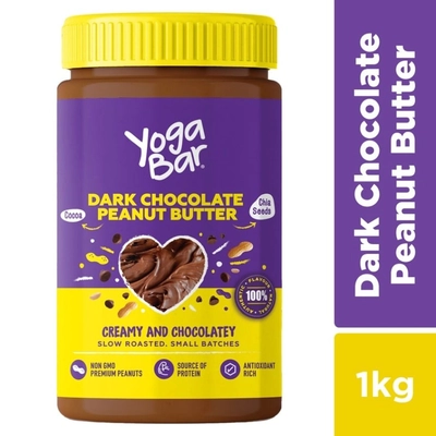 Yogabar Dark Chocolate Peanut Butter - Creamy & Chocolatey